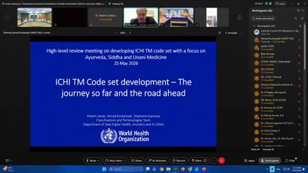 Two-Day Consultative Meeting Held on WHO-ICHI Framework and National Health Intervention Codes for Traditional Medicine