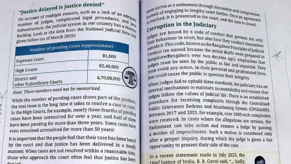 NCERT stops sale of Class 8 Social Science textbook after row over section on 'corruption in judiciary'