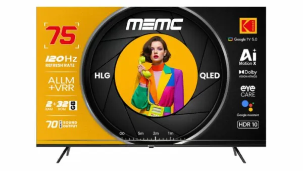 Kodak MotionX Series QLED TVs Launched in India with 120Hz MEMC Support