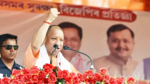 CM Yogi Adityanath addresses rally in Assam's Barchala, targets opposition