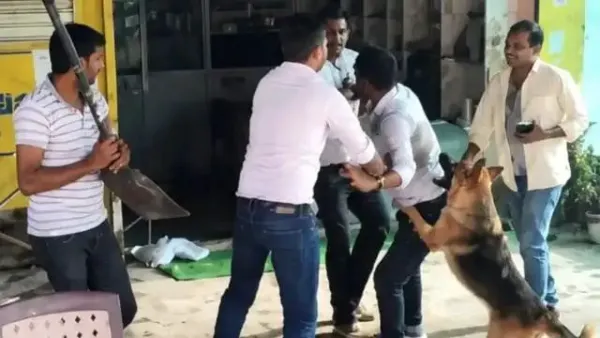 "மண்வெட்டியால் அடி.. வளர்ப்பு நாயை ஏவி கொடூரம்..!" - மின் திருட்டைப் பிடிக்கச் சென்ற அதிகாரிகளுக்கு நேர்ந்த கதி.. இணையத்தை உலுக்கிய நள்ளிரவு வீடியோ..!!"