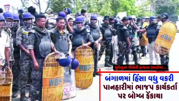 બંગાળમાં હિંસા વધુ વકરી : પાનહારીમાં ભાજપ કાર્યકર્તા પર બોમ્બ ફેંકાયા