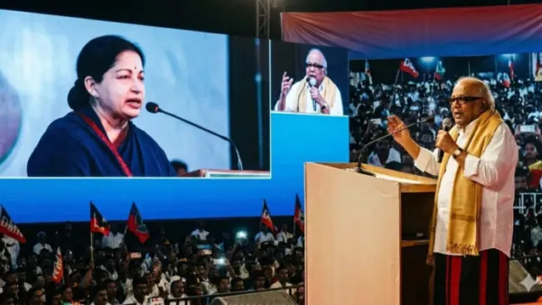 तमिळनाडू निवडणुकीत AI चा वापर; करुणानिधी-जयललिता पुन्हा 'जिवंत' प्रचारात