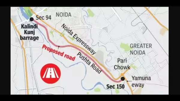 UP officials inspect Pushta road stretch to study elevated expressway bypass feasibility