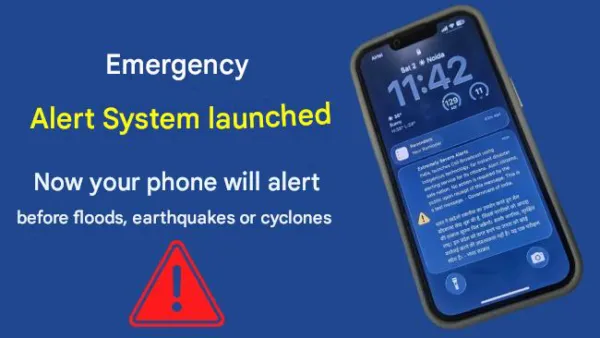 Government conducts a nationwide test: Alert siren sounded on crores of mobile phones across the country