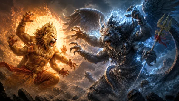 The Untold Battle Between Shiva & Vishnu's Narasimha Avatar