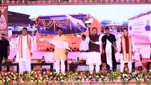 Odisha CM Unveils ₹1,330 Crore Projects in Keonjhar; Launches Ama Bus Service