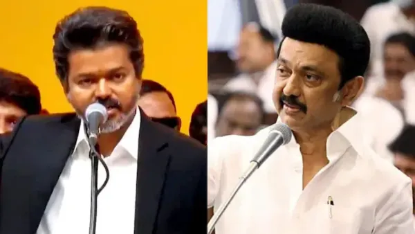 విజయ్ తొలి ప్రసంగంపై డీఎంకే సీరియస్