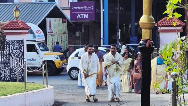 Row over Kerala CM Pinarayi Vijayan's son's Guruvayur temple visit