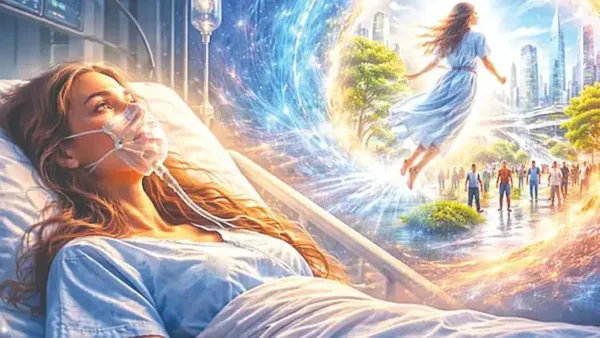 "இதயத்துடிப்பு நின்றது". 10 நிமிஷ மரணத்திற்குப் பின் மீண்டும் உயிர் பிழைத்த பெண். நரகத்திற்கு போகல 2030-க்கு போனாராம். சொன்னதைக் கேட்டு ஆடிப்போன டாக்டர்கள்..!!