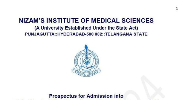 NIMS Admissions 2024 : బీఎస్సీ నర్సింగ్ కోర్సులో ప్రవేశాలు - హైదరాబాద్ నిమ్స్ నోటిఫికేషన్, ముఖ్య తేదీలివే