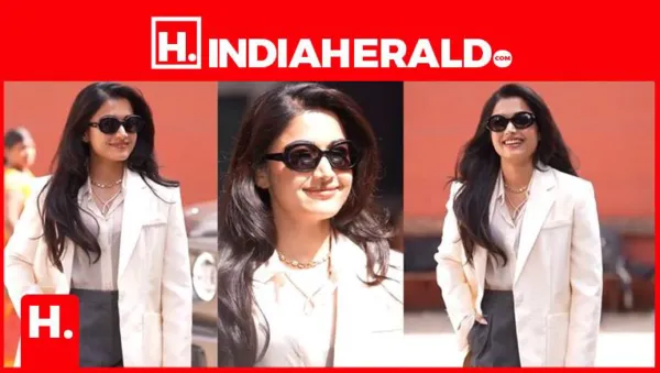 Sunglasses, Curves & Killer Smile: Rashmika Serves Sultry Power-Suit Heat