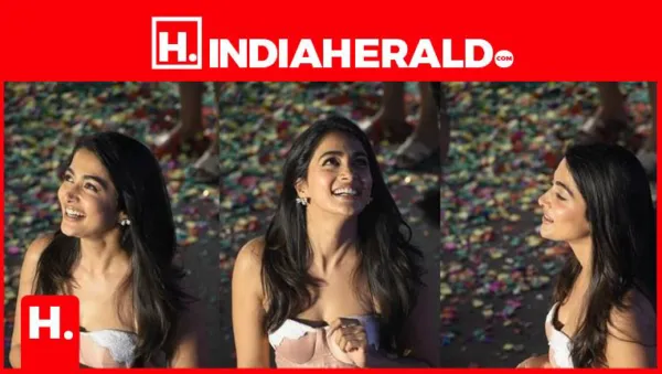 Pooja Hegde Serves Curves, Smiles & Killer Glam on a Bed of Petals