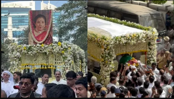 Mortal Remains of Asha Bhosle Cremated with Full State Honours, Indian, Pakistani Film Worlds Pay Glorious Tributes