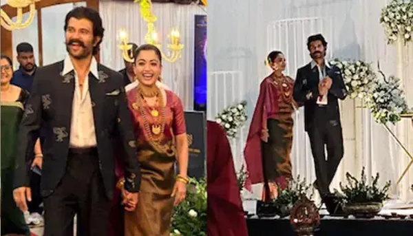 'കുടകിലെ സുന്ദരികളില്‍ ഒരാളെ ഞാൻ വിവാഹം കഴിച്ചു, വലിയ സന്തോഷം'; രശ്മികയുടെ മുപ്പതാം പിറന്നാള്‍ ആഘോഷിക്കാൻ ജന്മനാട്ടിലെത്തി വിജയ് ദേവരകൊണ്ട; വൈറലായി താരത്തിന്റെ വാക്കുകള്‍