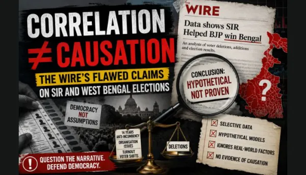 The Wire claimed SIR helped BJP win Bengal, here is why its theory falls apart under scrutiny