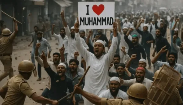 'Sar tan se juda' slogans, death threats, attack on police, vandalism and more: Muslim mobs wreak havoc across nation over 'I love Muhammad' controversy