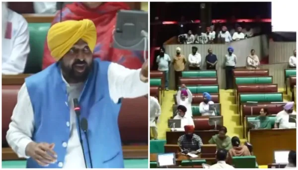 Drama in Punjab assembly: Congress demands alcohol and dope testing for CM Bhagwant Mann and all other MLAs