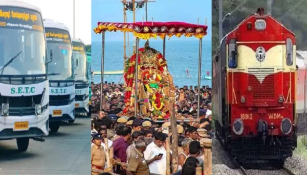 திருச்செந்தூர் சூரசம்ஹாரம் : விடிய விடிய சிறப்பு ரயில்கள், பேருந்துகள் இயக்கம்!