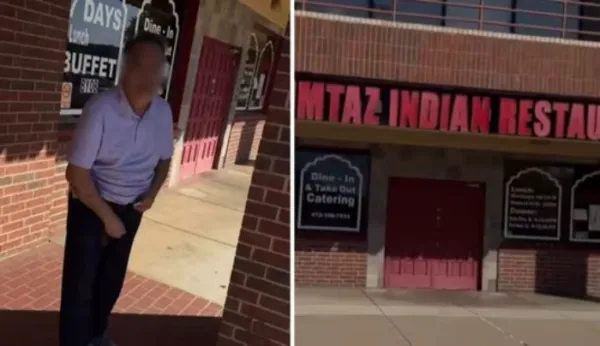Viral Outrage: Texas Business Owner Confronts Man Urinating Outside Indian Restaurant
