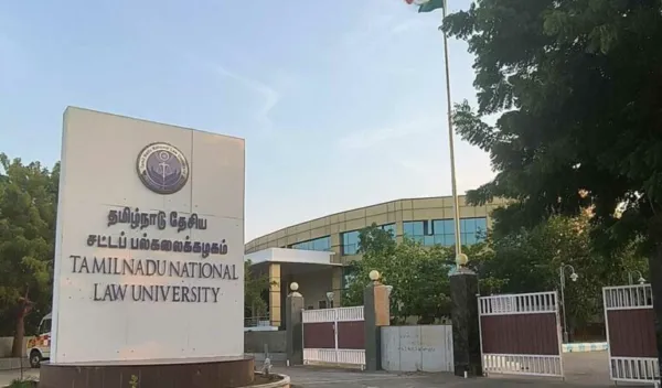 TN National Law Univ students protest against dress code remark by VC