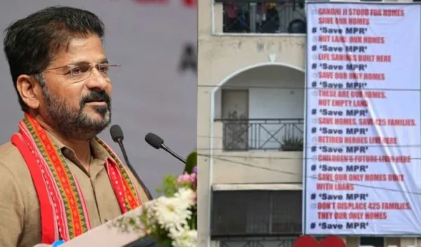 Revanth Reddy blames residents for Madhu Park Ridge controversy, alleges apartments fall in river buffer zone