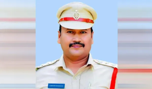 Two police officers caught taking bribe at Shamshabad airport outpost