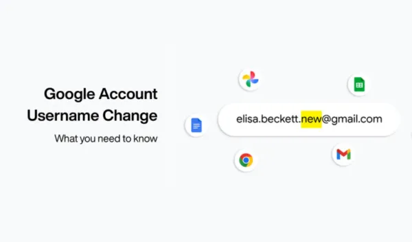 Google allows Gmail username changes without losing data, prompts developers to update authentication systems