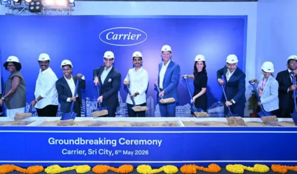 Nara Lokesh lays foundation for Carrier Global's AC manufacturing facility in Tirupati