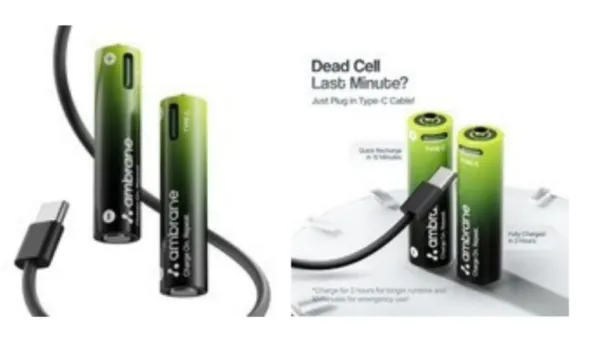 Ambrane launches India's first Type-C rechargeable AA and AAA batteries
