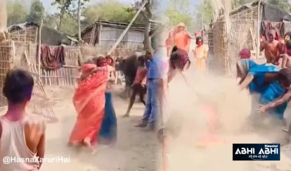 गांव की महिलाओं के बीच हुई जोरदार फाइट, फिर लोगों ने ऐसे खत्म की लड़ाई- देखें वीडियो