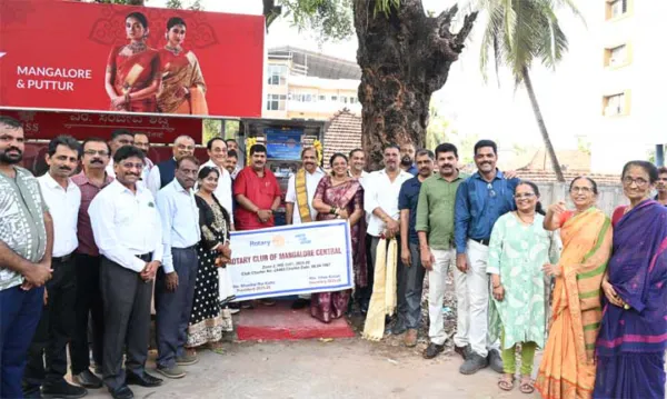 Rotary Club Mangalore Central Launches Clean Drinking Water Unit at PVS Bus Stand