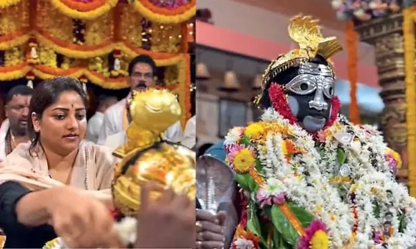 Rachita Ram offers Kola Seva to Koragajja Daiva