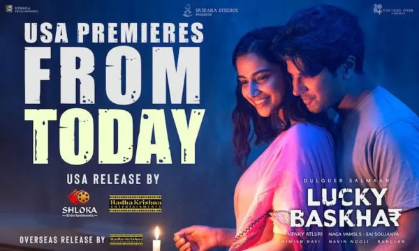 Dulquer's "Lucky Baskhar" Premieres Today in USA