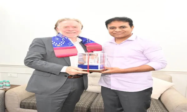 కేటీఆర్తో ఆస్ట్రేలియా హైకమిషనర్ భేటీ