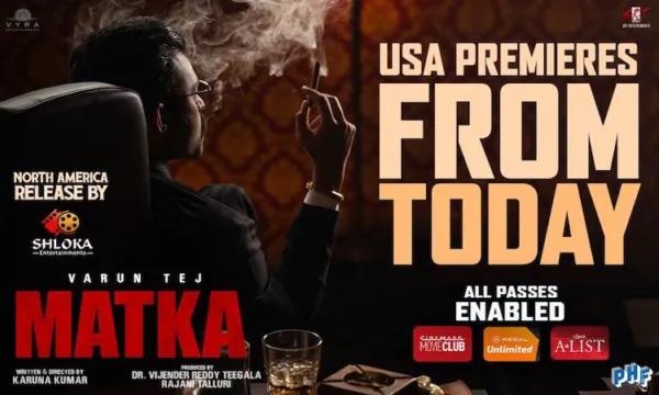 Varun Tej's Matka USA Premieres Today