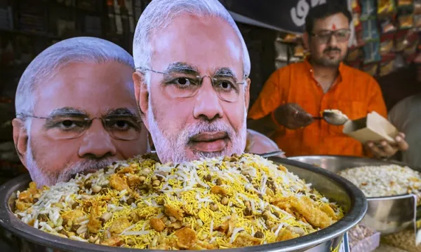 Jhalmuri turns victory flavour at BJP govt's maiden oath ceremony in Bengal