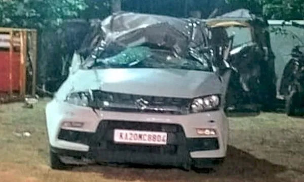 Six college students injured after car overturns in Bantwal near Thumbe