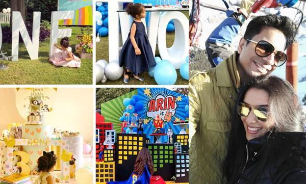 സൂപ്പര്‍ ഹീറോ തീമില്‍ മകളുടെ ജന്മദിനം   ആഘോഷിച്ച്‌ അസിന്‍