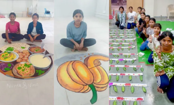 आश्रमशाळेतील विद्यार्थ्यांच्या सुप्त गुणांचा 'कलेचा संगम'