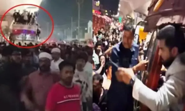 حیدراباد میں آدھی رات کو گاو رکھشکوں کا ہنگامہ - دو گروپ میں تصادم ؛ پھتراو ؛ پولیس لاٹھی چارج : رکن اسمبلی ماجد حسین کا احتجاج