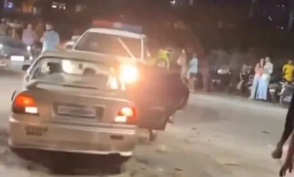 حیدرآباد میں ریسنگ،نوجوانوں نے پولیس ملازم کو ٹکر دے دی پھر پولیس نے.