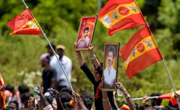 திமுகவினர் ஷாக்..! சென்னையில் 16 தொகுதிகளிலும் தவெக முன்னிலை..!!