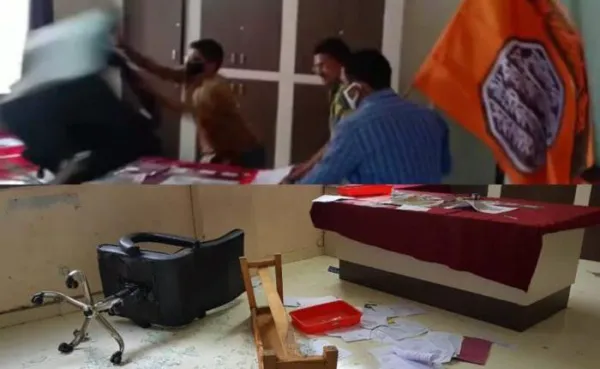 शिरूर : ज्यादा वीजबिल आकारणी विरोधात मनसेचे खळखट्याक आंदोलन