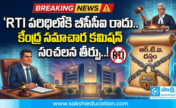 RTI పరిధిలోకి బీసీసీఐ రాదు.. కేంద్ర సమాచార కమిషన్ సంచలన తీర్పు..!