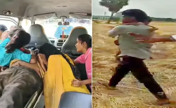మనవడిని కాపాడే ప్రయత్నంలో ప్రాణాలు విడిచిన తాత!