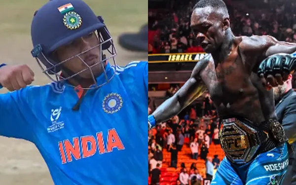 India U-19 skipper Uday Saharan brings out Israel Adesanya-inspired celebration after gritty ton