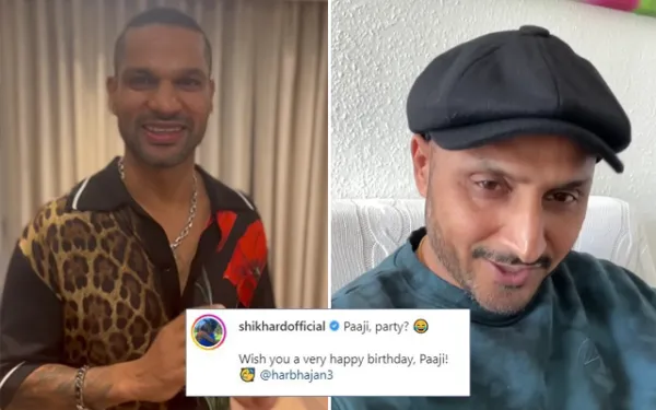 [Watch] Shikhar Dhawan Shares A Hilarious Video To Wish Harbhajan Singh On His Birthday