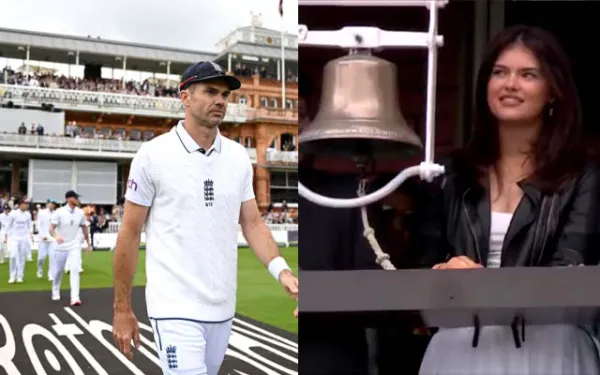 Watch: James Anderson's family rings ceremonial bell to mark start of his final Test match for England