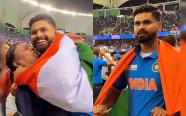 [WATCH]- Shreyas Iyer Hugs His Mother As India Wins 2025 Champions Trophy